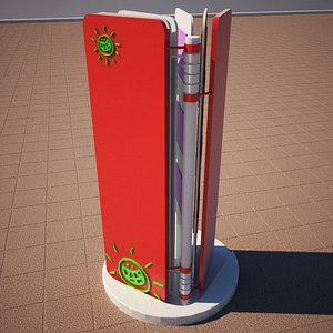 3d book case