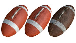 Rugby Low Poly PBR Model 3D model