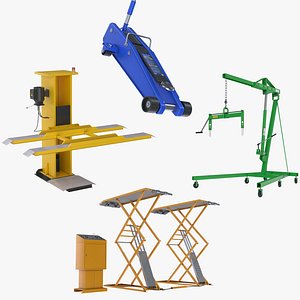 3D Garage Equipment Collection 3