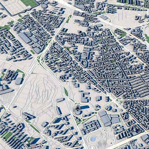 3D model Part of Milan City Italy 2