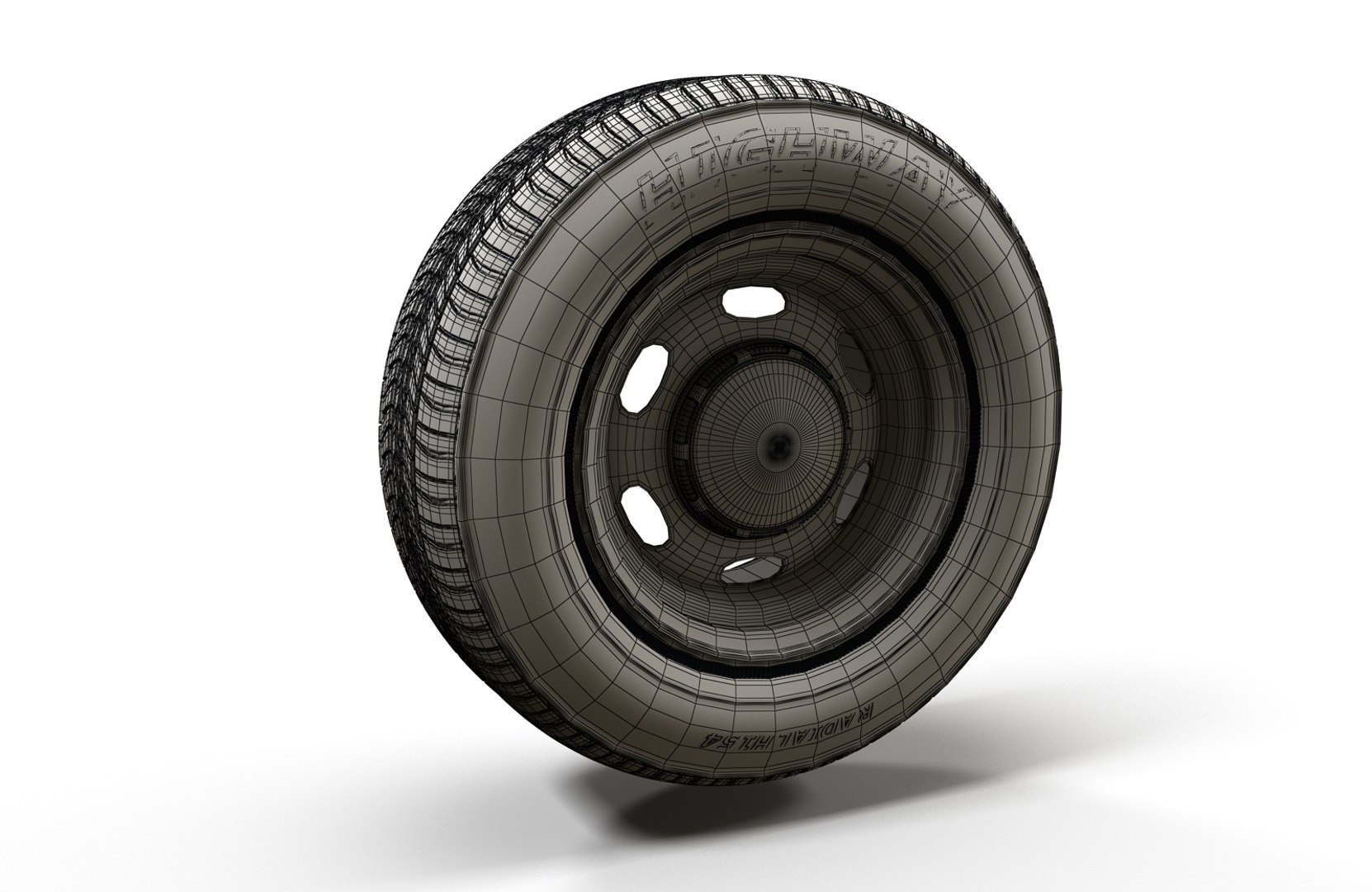 3D police car wheel tire - TurboSquid 1629743