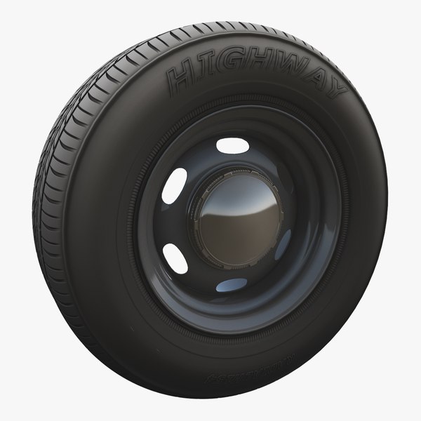 3D police car wheel tire - TurboSquid 1629743