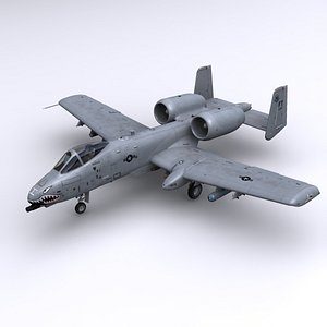 3d model a-10 thunderbolt ii a-10c