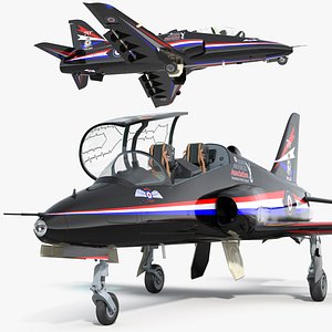 Royal Air Force BAE Hawk T1 Jet Black Rigged