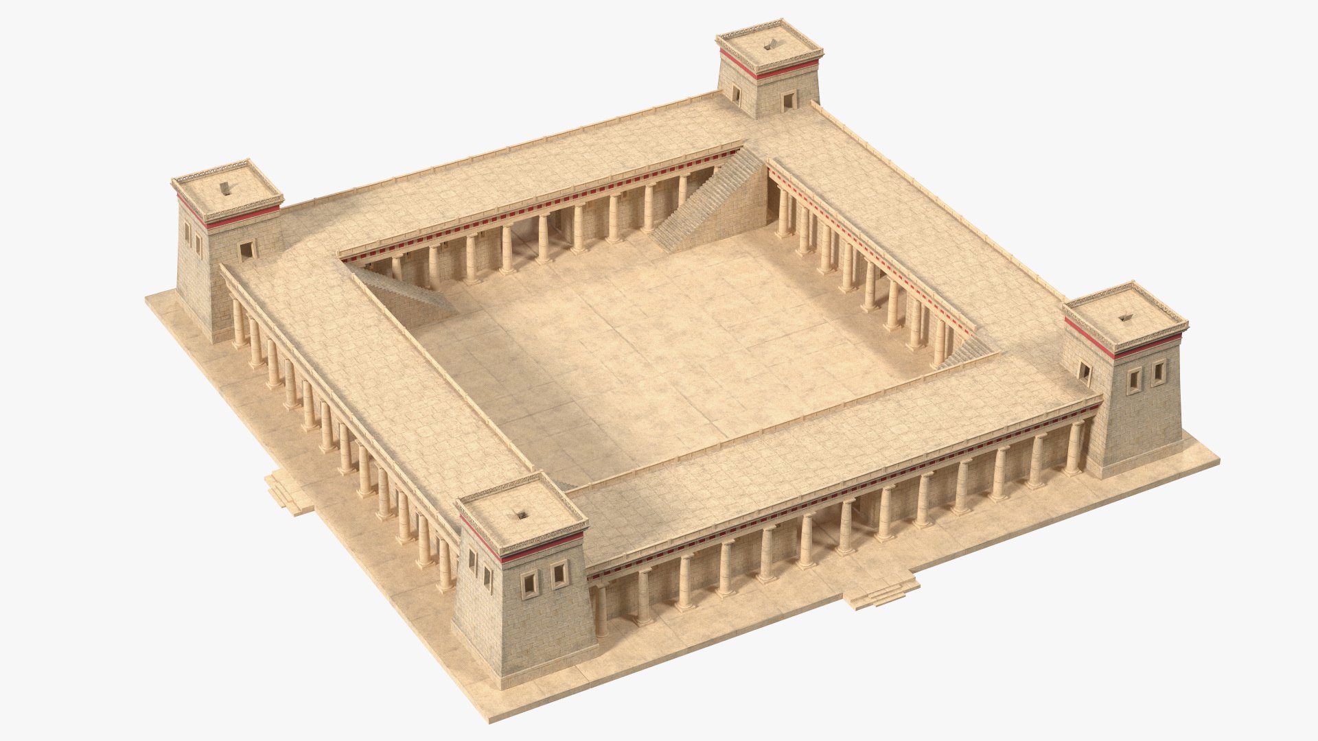Lighthouse of Alexandria Foundation 3D model preview