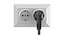 Double Socket With Power Cord
