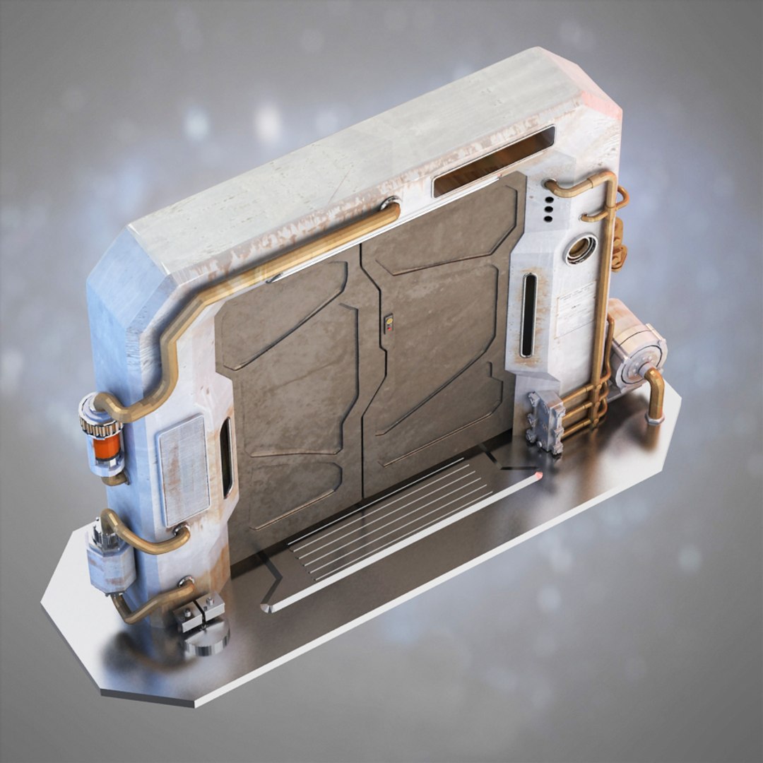 Sci-fi Door 3d Model