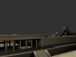 architecture aztecs 3d model