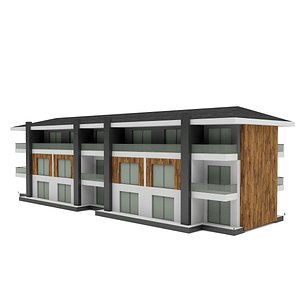 modern building 05 3D model