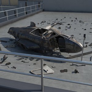 Wrecked Helicopter