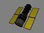 polygonal hubble telescope 3d model