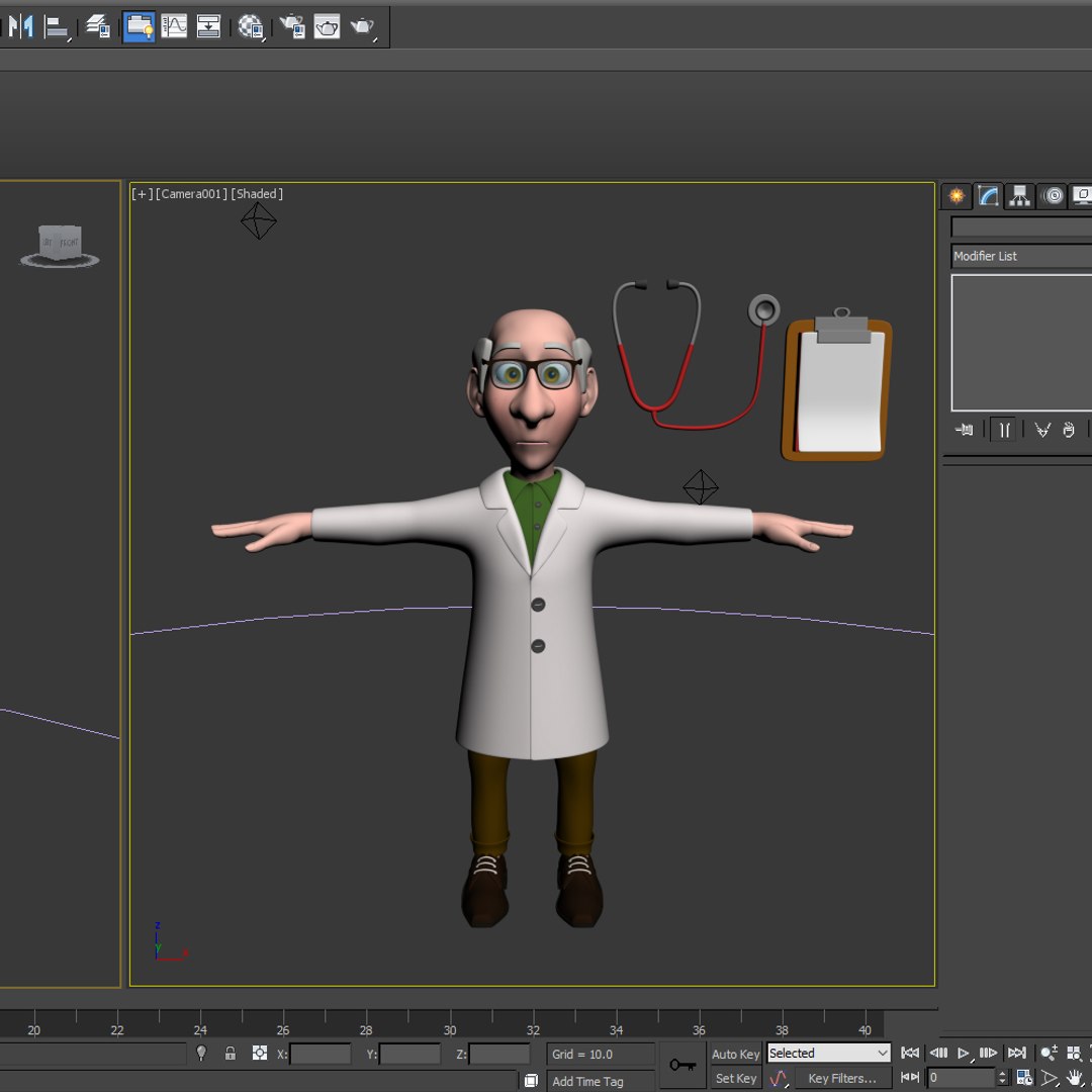 3D Model Doctor Cartoon 02 - TurboSquid 1611594