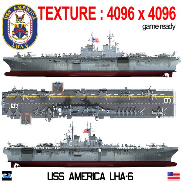 uss america lha-6 3ds