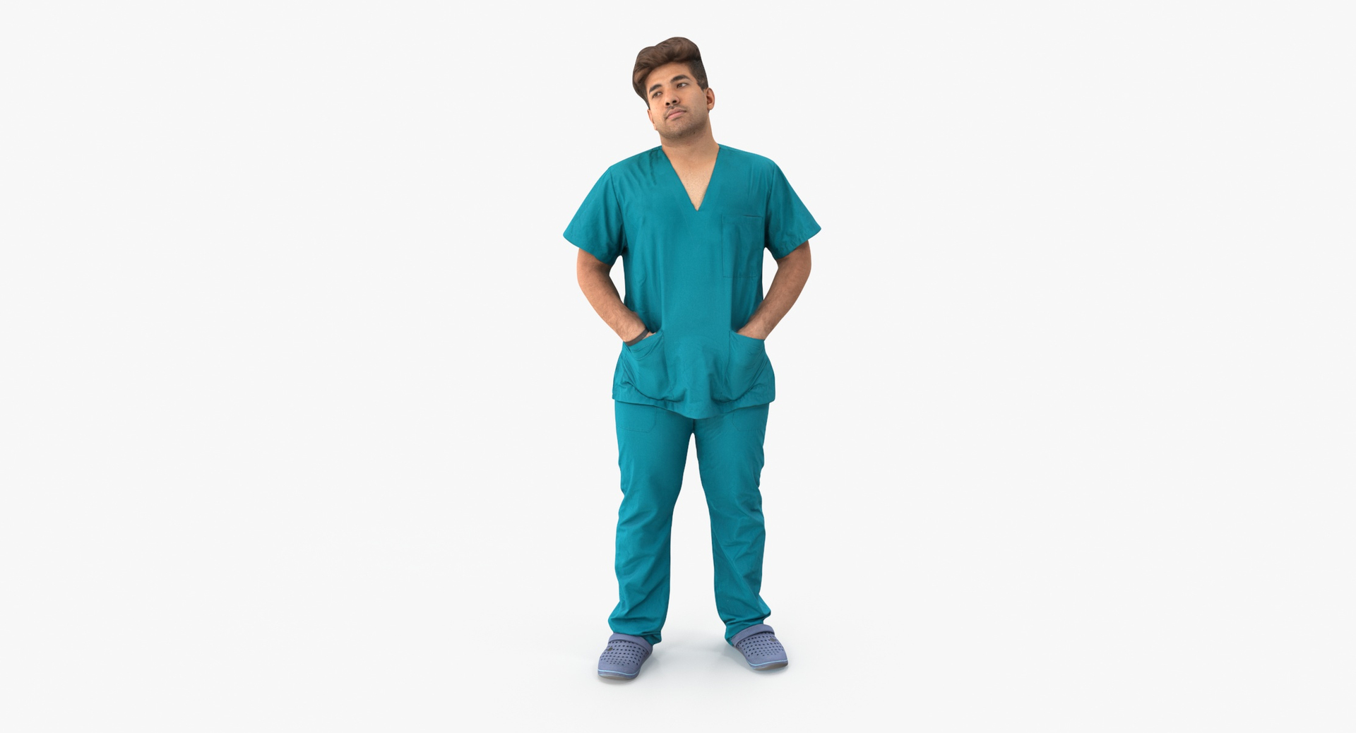 3D Isaac Medical Uniform Idle Pose 01 - TurboSquid 1930589