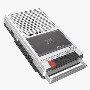 QFX RETRO 39 Shoebox Tape Recorder Silver