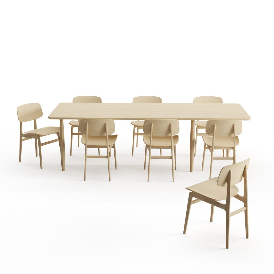 Chair Table Norr11 Dining 3D - TurboSquid 1484542