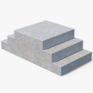 Concrete Stair1 3D model