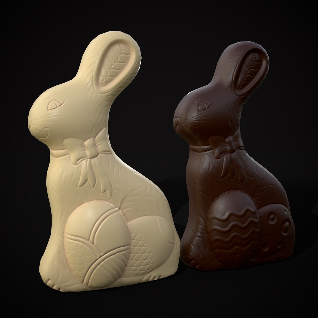 3D Easter Chocolate Bunny model - TurboSquid 2059496