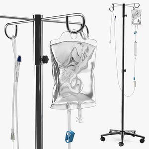IV Fluid Solution Bag Dropper Stand