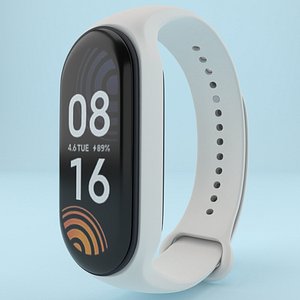 Xiaomi Mi Smart Band 7 White 3D model