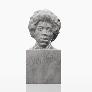 3D Jimi Hendrix - Modular Portrait Bust 3D printable model