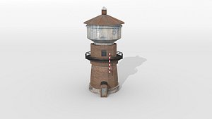 water tower old 3D model