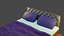 Bed 3d model for interior viz