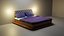 Bed 3d model for interior viz