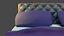 Bed 3d model for interior viz