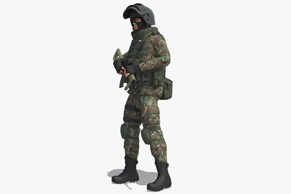 Military Male Russian Soldier 3D Model - TurboSquid 1302247