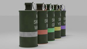 3D M18 Smoke  RGD-5 Grenades