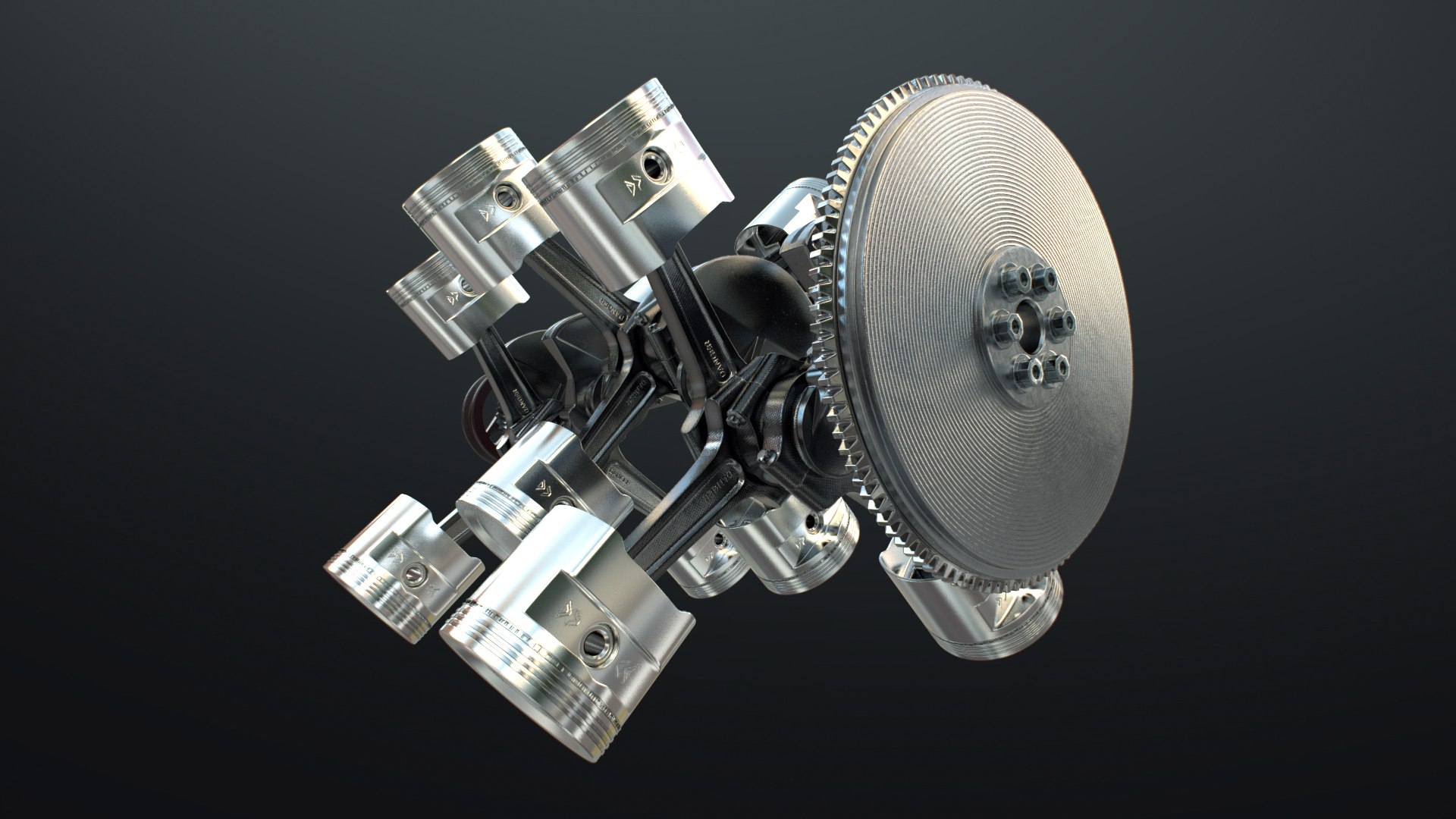 3d x12 engine working animated model turbosquid 1969651