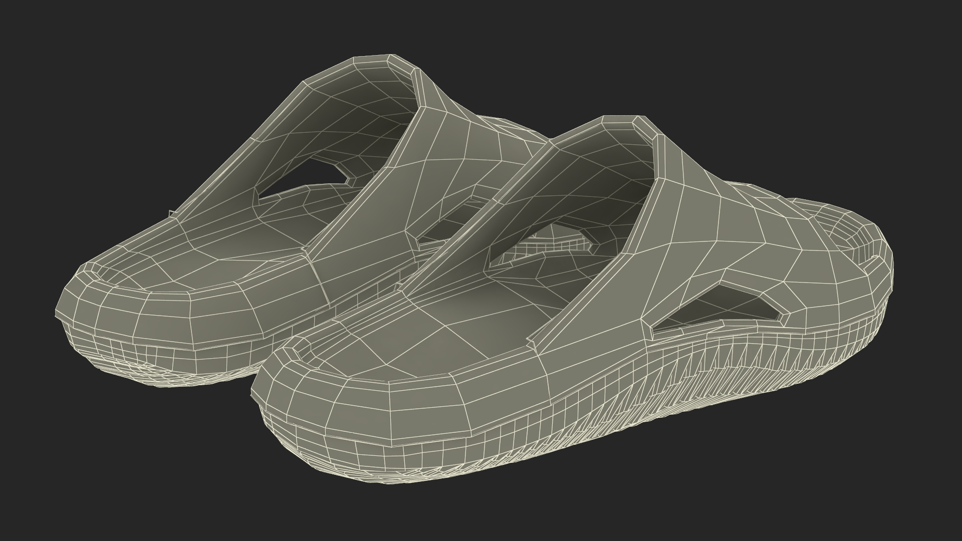 3D Crocs Mellow Slide Beige - TurboSquid 2207897