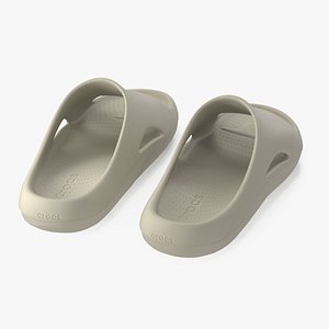 3D Crocs Mellow Slide Beige