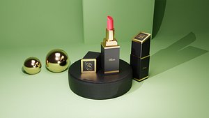 3D model 3d cosmetic lipstick design 3D model