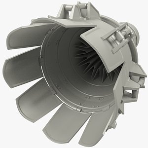 jet engine 3D model