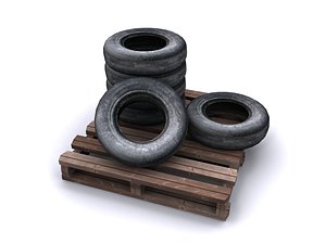 ready wheels set tire 3d model