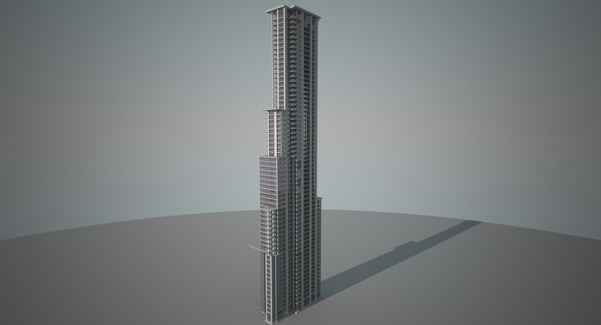 3d Large 65 Story Apartment Model