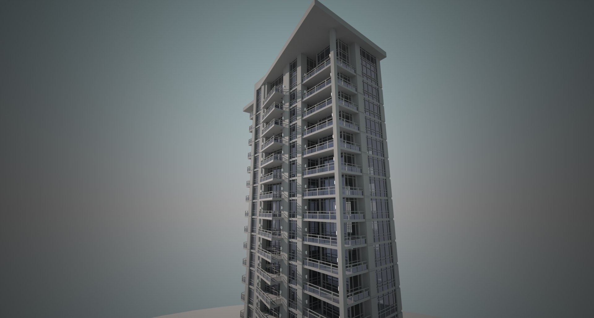 3d Large 65 Story Apartment Model