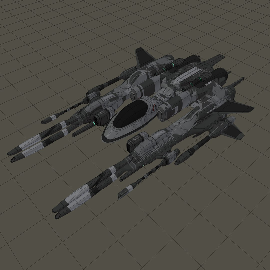 3D Spaceship Fighter Model - TurboSquid 1238828