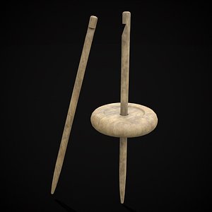 Wooden Whorl Spindle