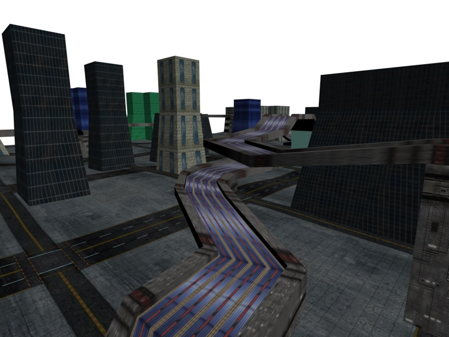 3d Race Track Racer Model