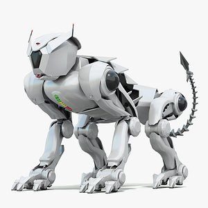 3D Sci-Fi Tiger Robot - Fighting Animal Concept 2022