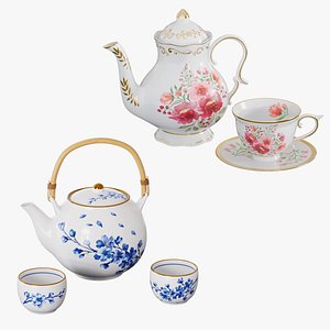 Porcelain Tea Set Collection – Japanese & Vintage Floral