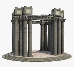 Classic Columns Structure 3D model