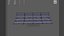 portable bleacher unit 03 3D model