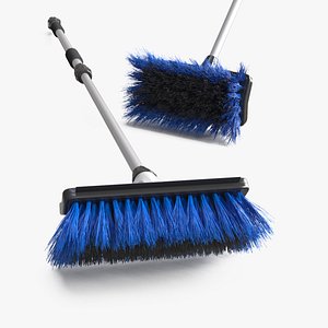 Telescopic Flow-Through Wash Brush Blue