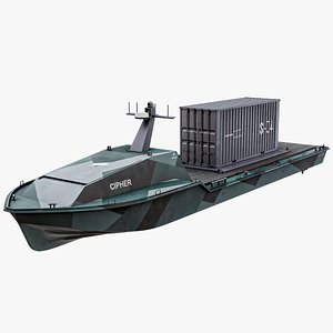 Cipher Saronic - Unmanned Robotic Autonomous Surface Vessel With Camo PBR