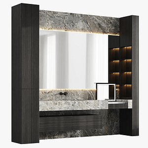 3D model Bathroom furniture with vanity