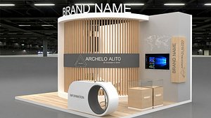 3D Booth 3D model
